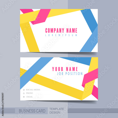 origami folded lines background design for business card