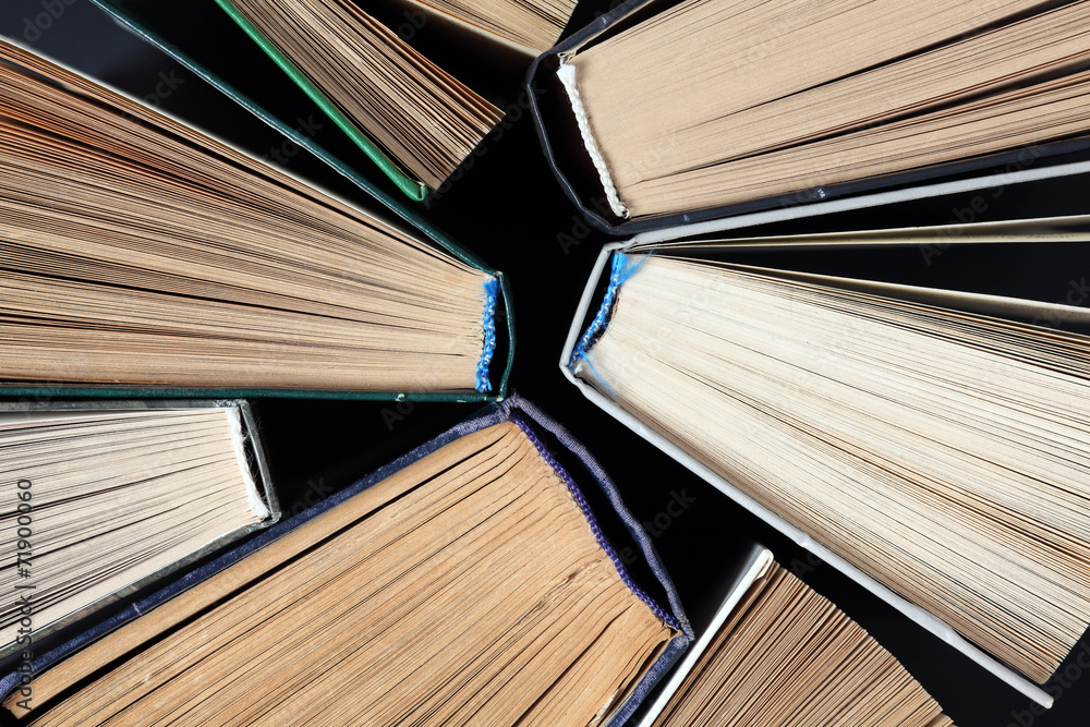 Naklejka premium Old hardback books