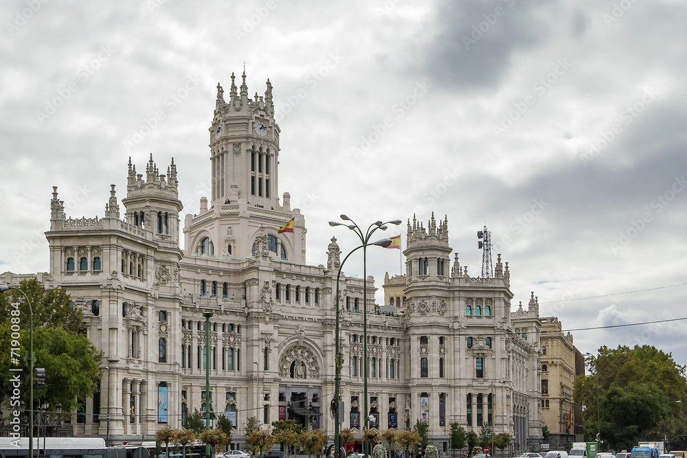 The Cybele Palace, Madrid, Spain.