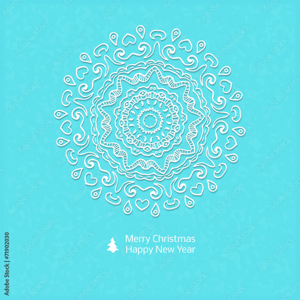 custom made wallpaper toronto digitalLacy vector paper Christmas circular elements