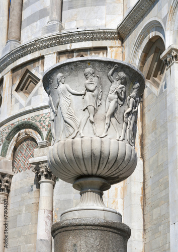 Pisa Duomo Cathedral ancient vase photo