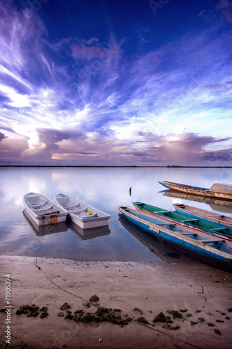 Picture of senegalese boats captured in Senegal
