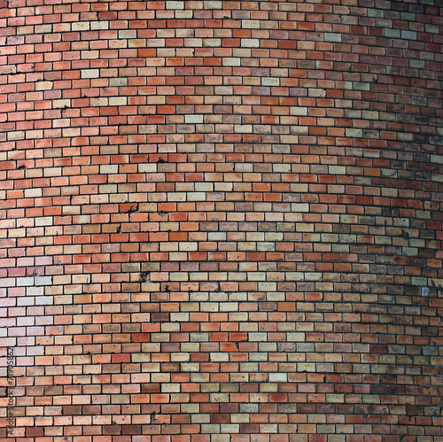 Oval shape brick wall