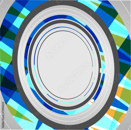 Abstract technology circles background