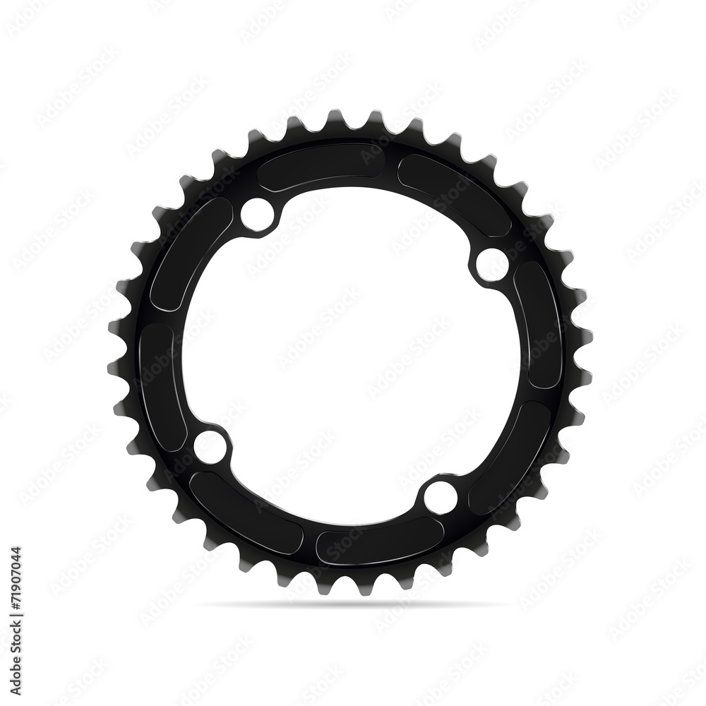 Vector illustration of chainwheel Vector illustration of chainwheel