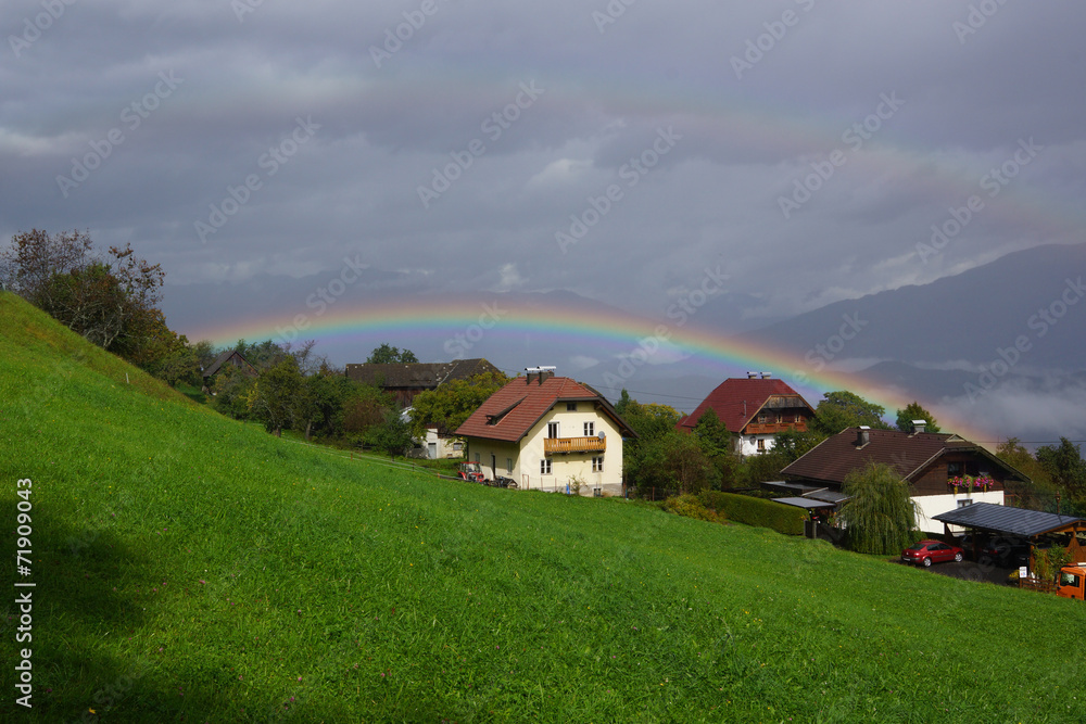 doppelter Regenbogen