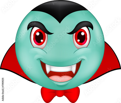 Vampire smiley emoticon