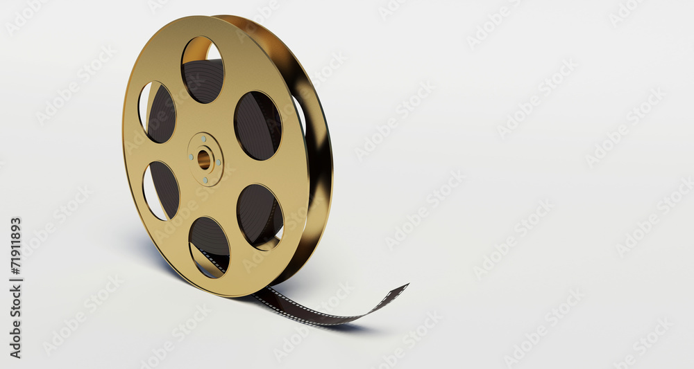 Fototapeta premium film reel with a film strip