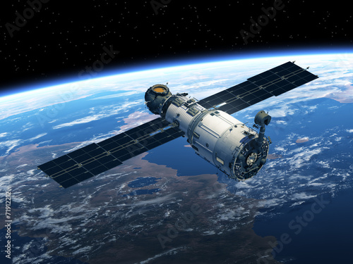 Fototapeta Naklejka Na Ścianę i Meble -  Space Station In Space