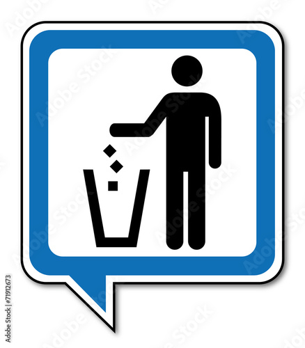Logo ordures ménagères.