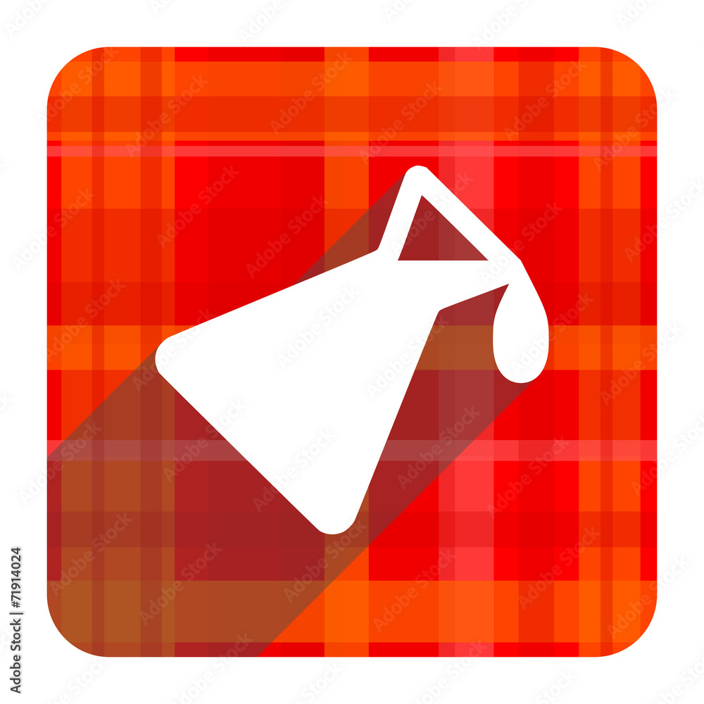 chemistry red flat icon isolated chemistry red flat icon isolated