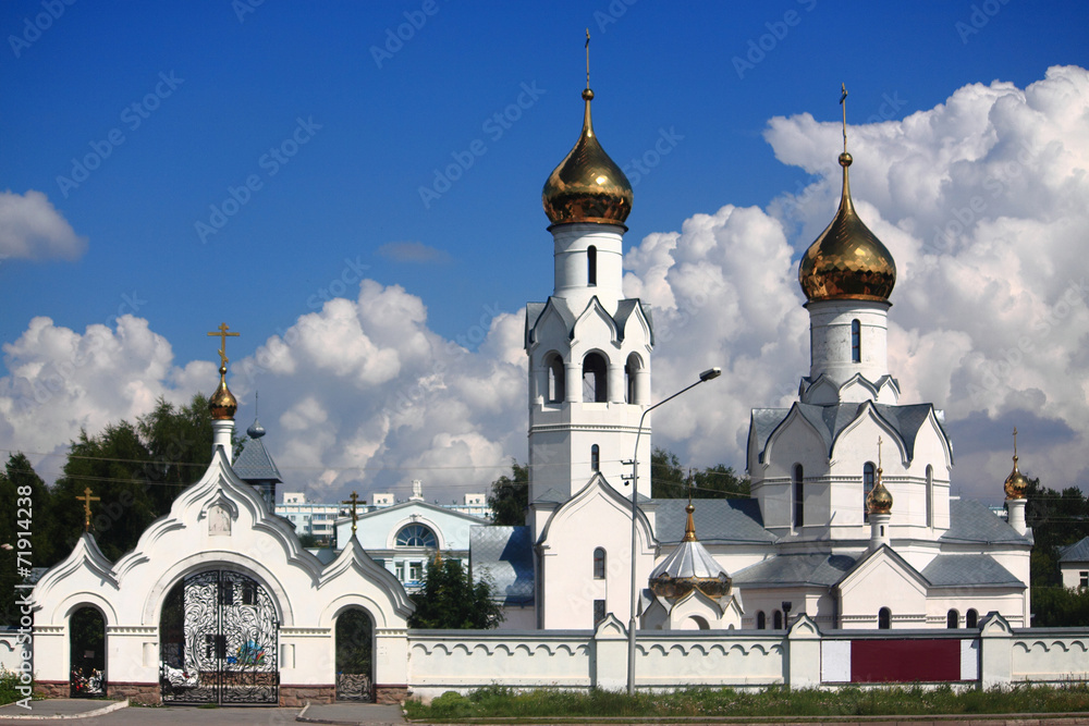 the white monastery near Novosibirsk