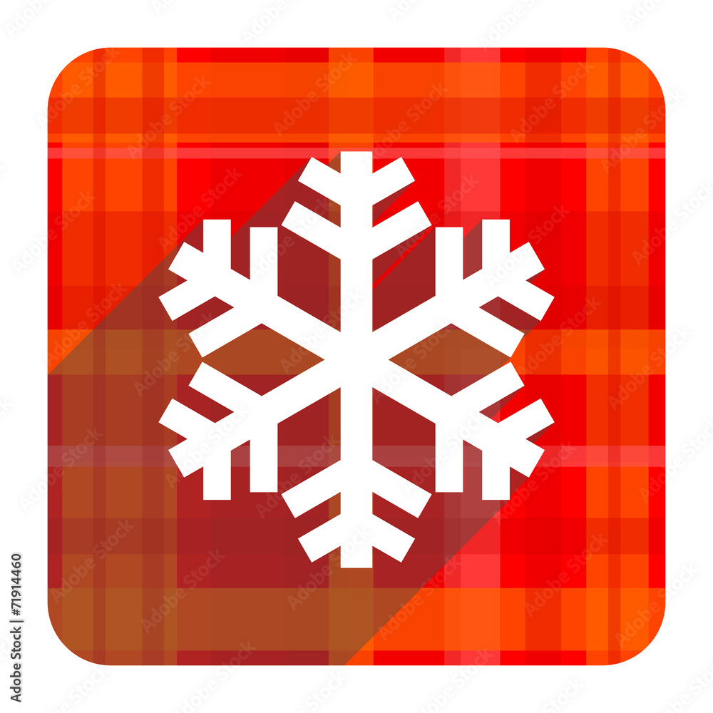 Obraz premium snow red flat icon isolated