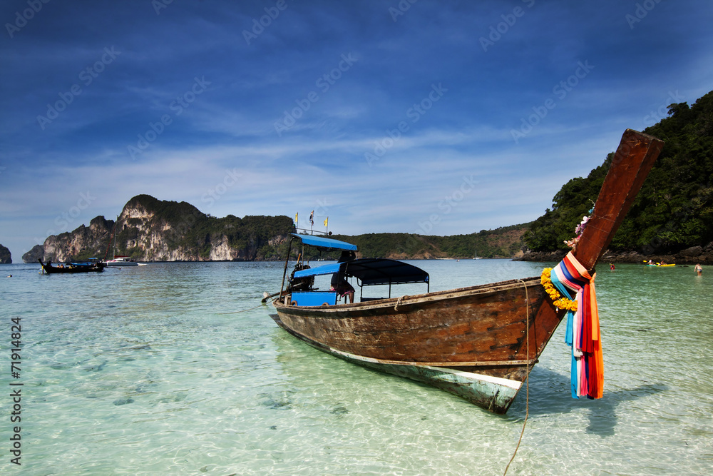 Thailand ocean landscape. Exotic beach view Thailand ocean landscape. Exotic beach view