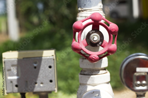 hand wheel valve, close-up, industrial images