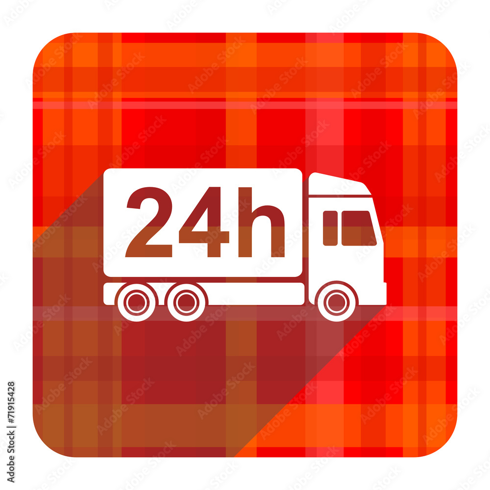 delivery red flat icon isolated delivery red flat icon isolated