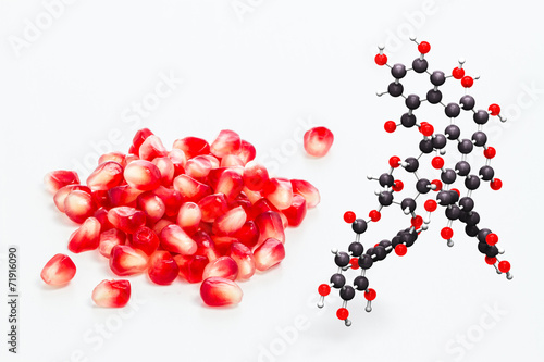 Photos Pomegranate and  punicalagin composite
