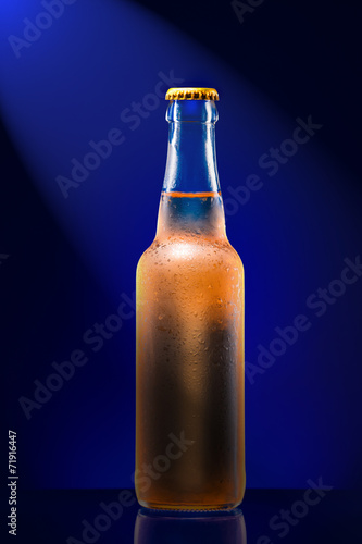 wet beer bottle