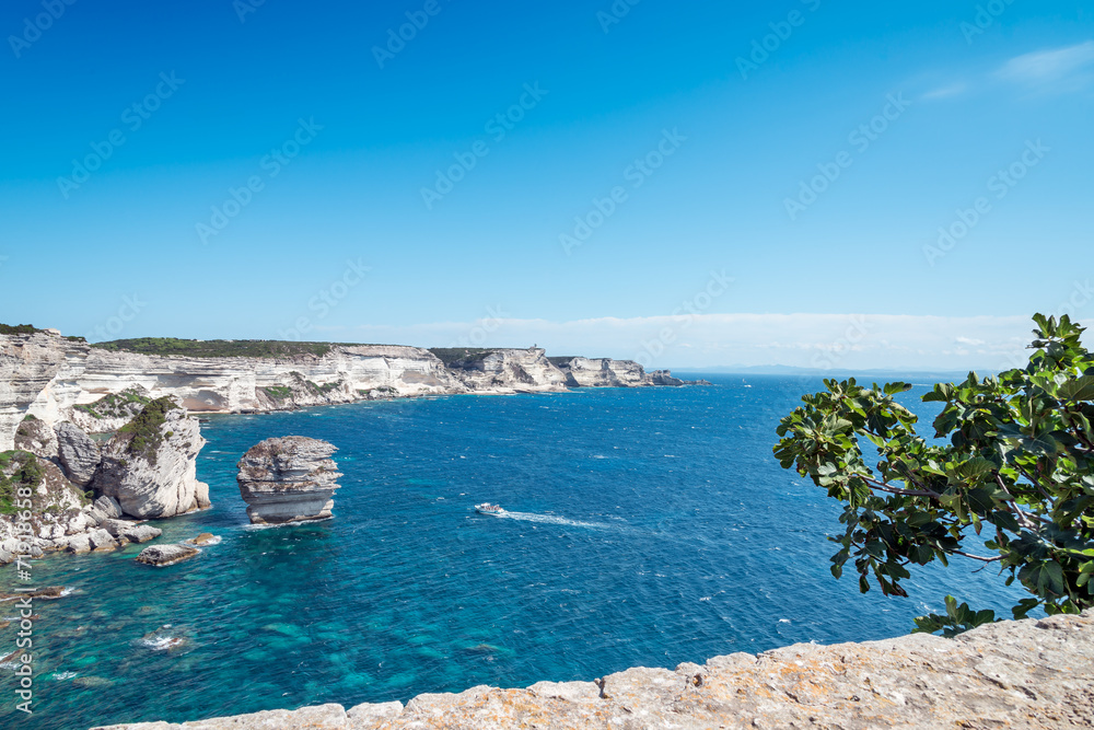 The White cliffs of Bonifacio, Corsica France