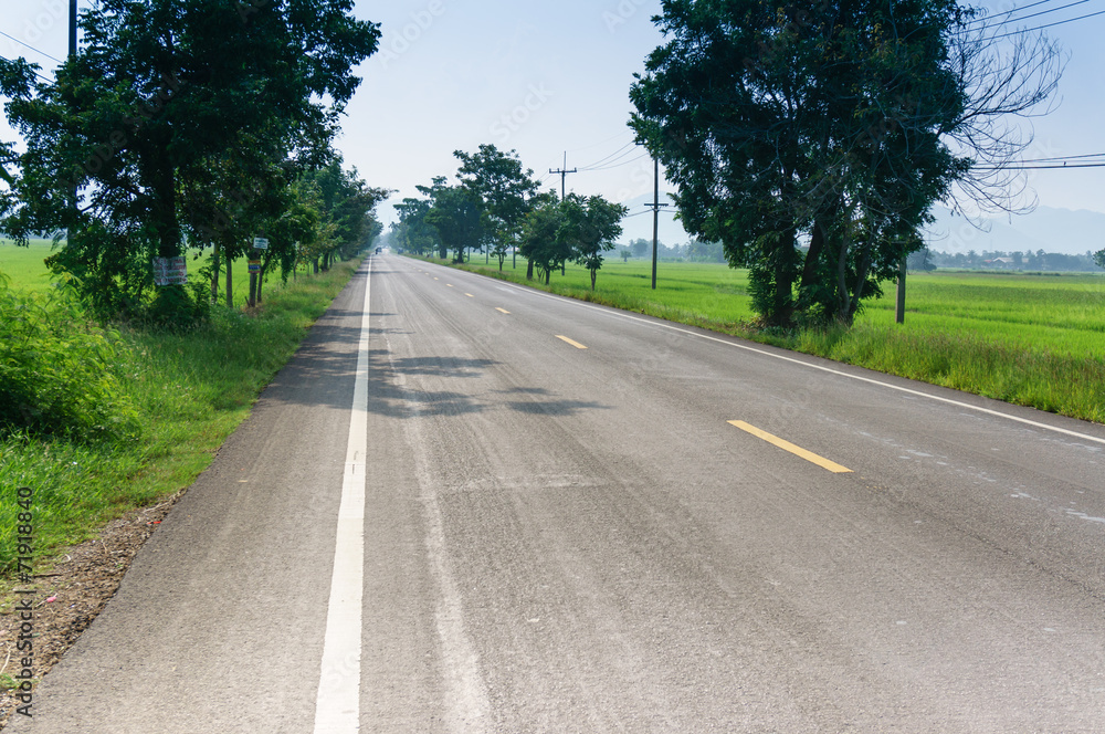 view of empty Road view of empty Road