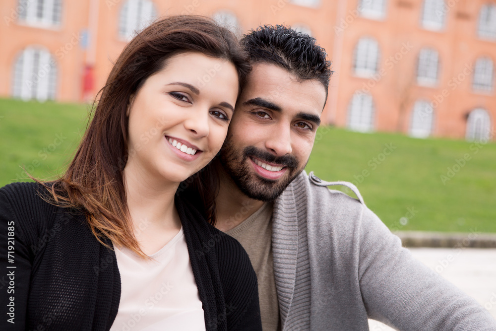 Fototapeta premium Couple hugging each other