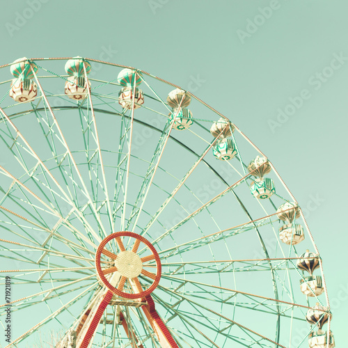 Vintage summer ferris wheel