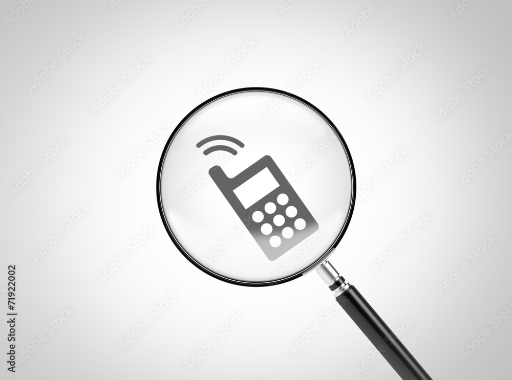 Magnifying Glass Contact Icon Magnifying Glass Contact Icon