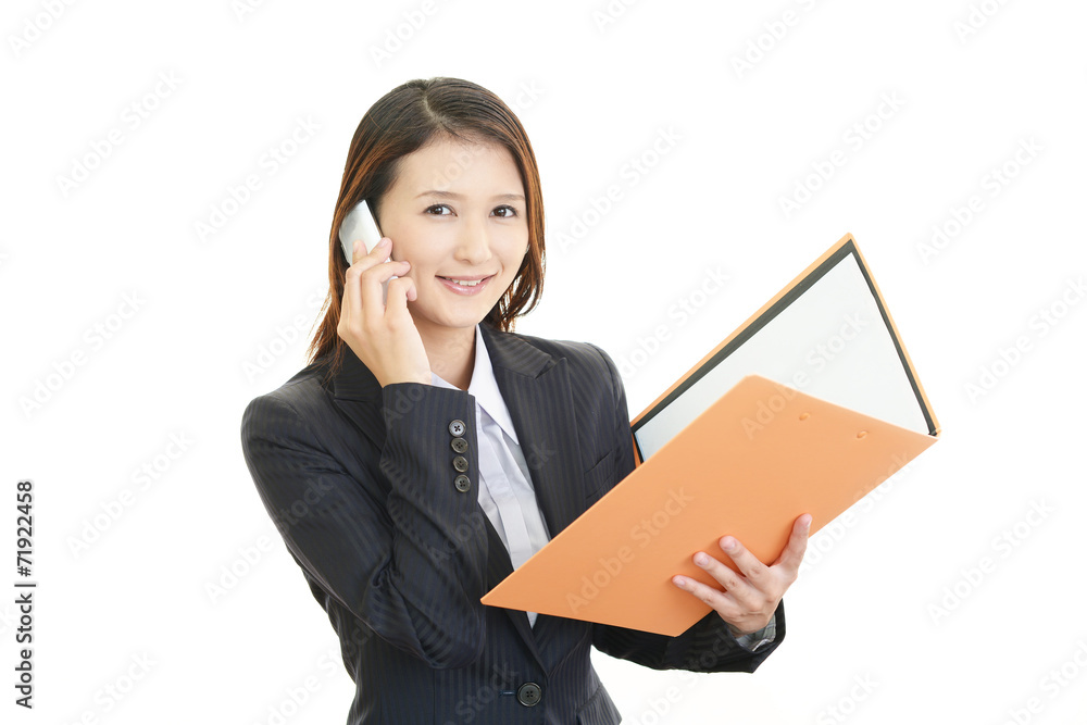 笑顔のOL 笑顔のOL