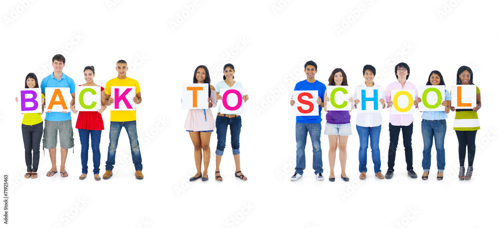 Group of People Holding Board