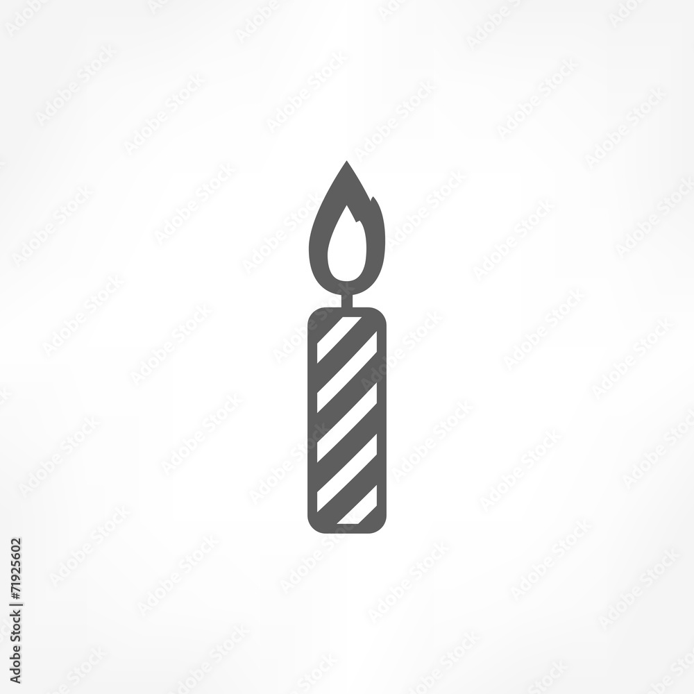 Fototapeta premium candle icon