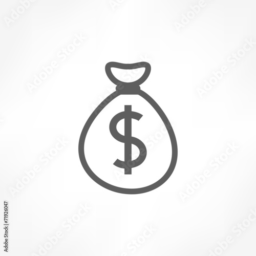 money bag dollar icon