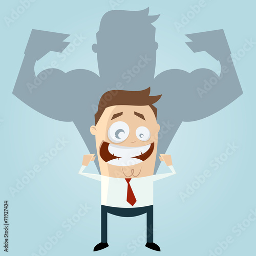 stark business mann muskeln