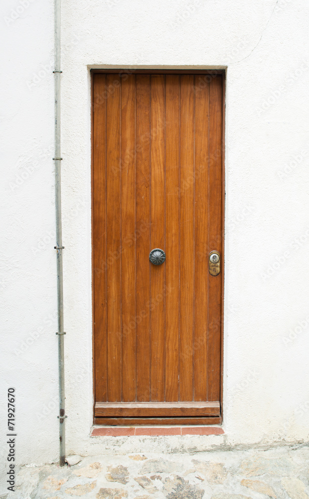 Wooden door