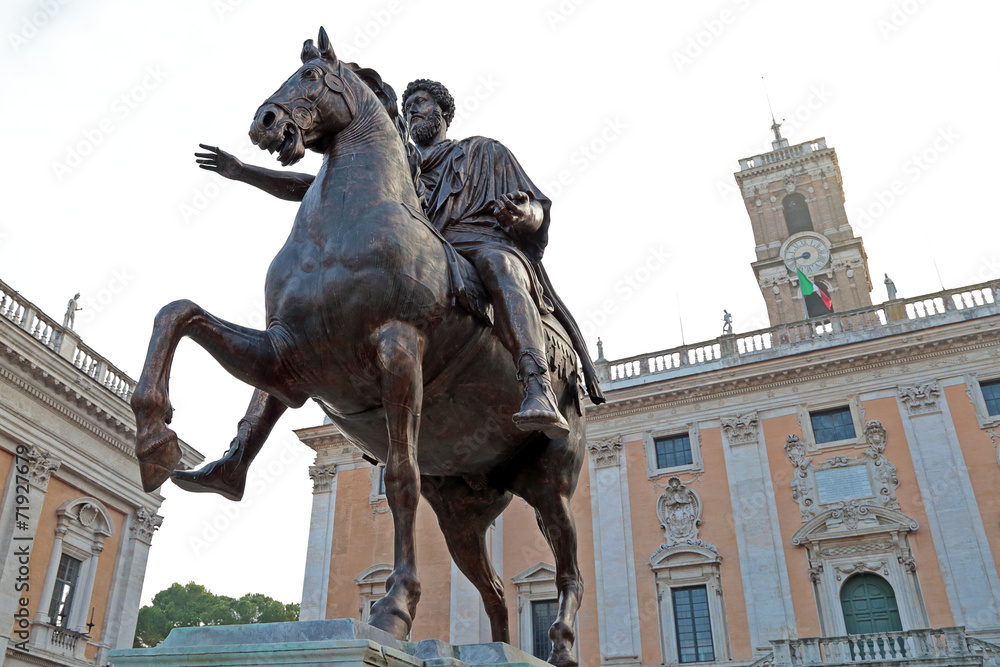 Marcus Aurelius at the Campidoglio in Rome, Italy