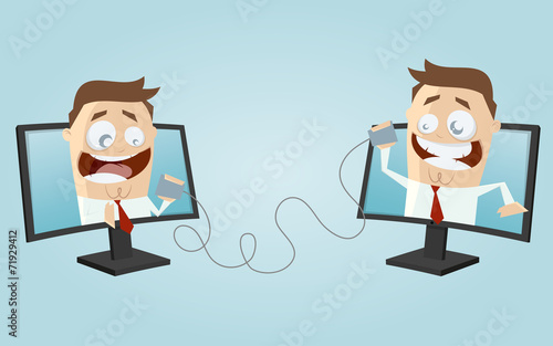 VoIP business mann kommunikation
