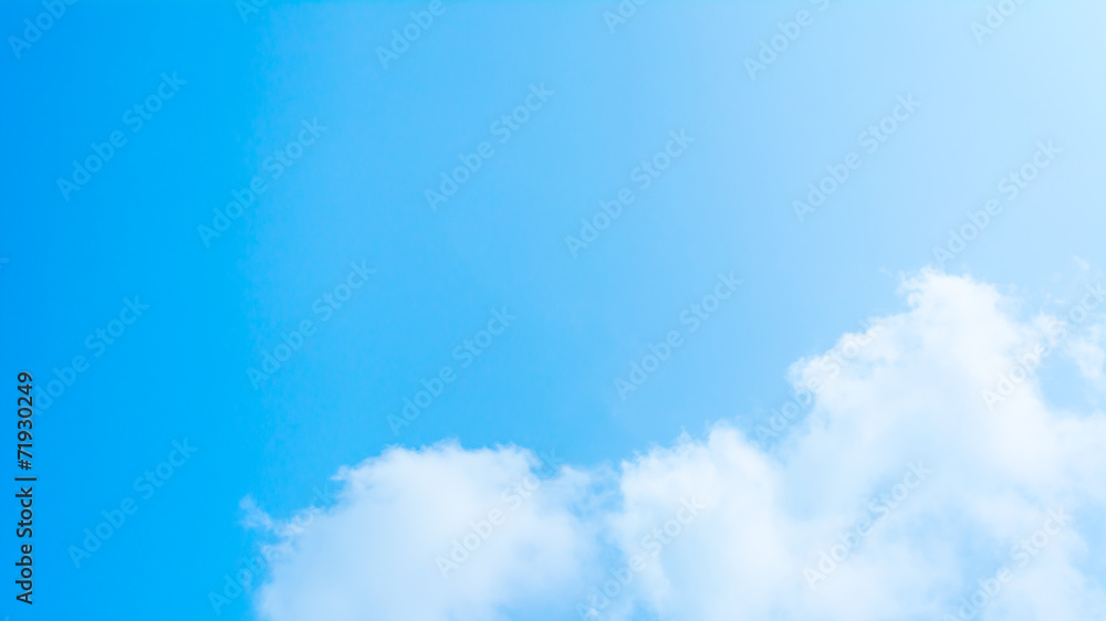 Obraz premium white cloud and blue sky background image