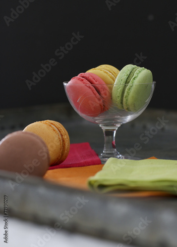 Colorful macarons