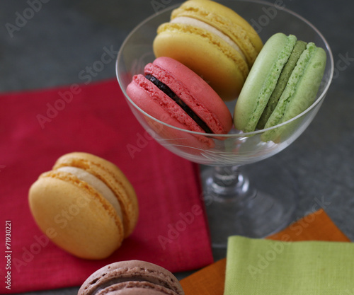 Colorful macarons