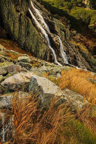 The Great Siklawa Waterfall, Tatra Mountains, Poland photo