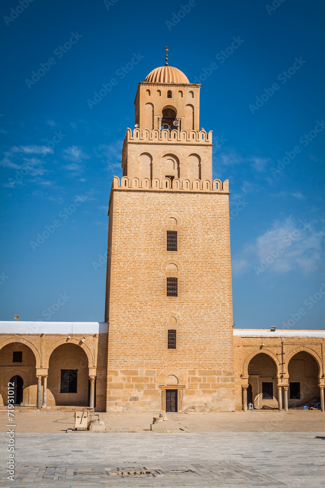 The Great Mosque of Kairouan (Great Mosque of Sidi-Uqba), Tunisi
