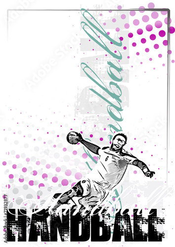 handball vector poster background