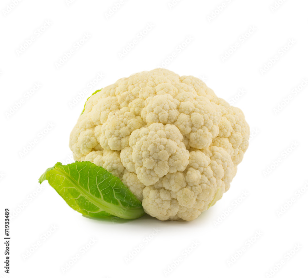 cauliflower isolated on white background cauliflower isolated on white background