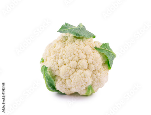 cauliflower isolated on white background