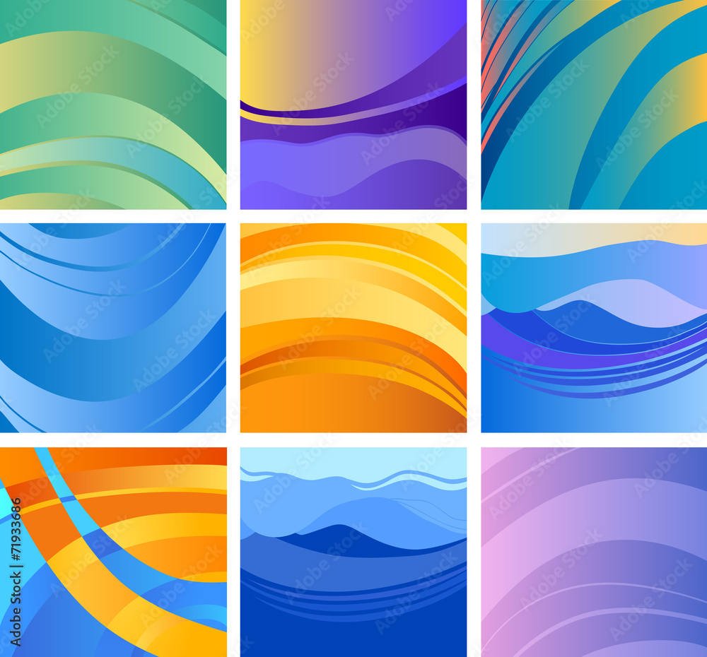 Obraz premium background abstract design set