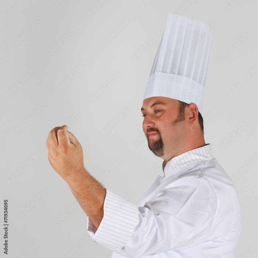 Chef in uniform and hat Chef in uniform and hat