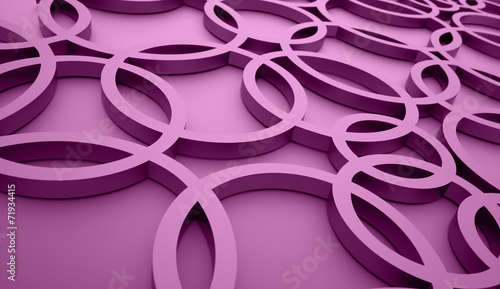 Pink abstract circles background