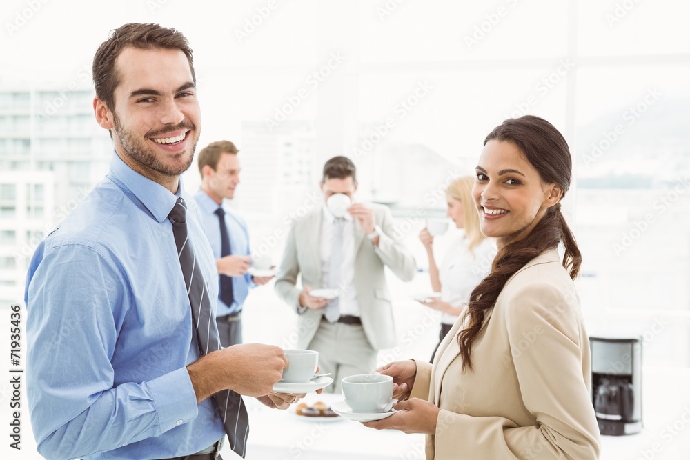 Team during break time in office Team during break time in office