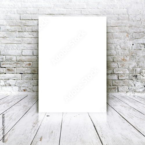 Blank poster as copy space template for your design photo
