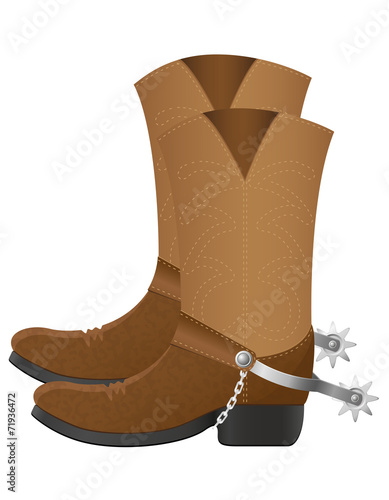 cowboy boots vector illustration