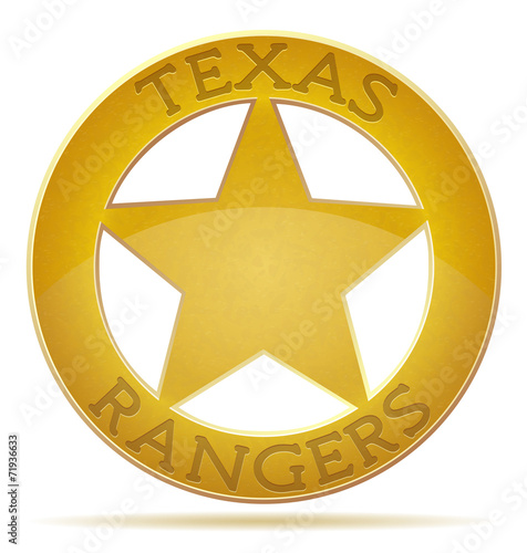 star texas ranger vector illustration